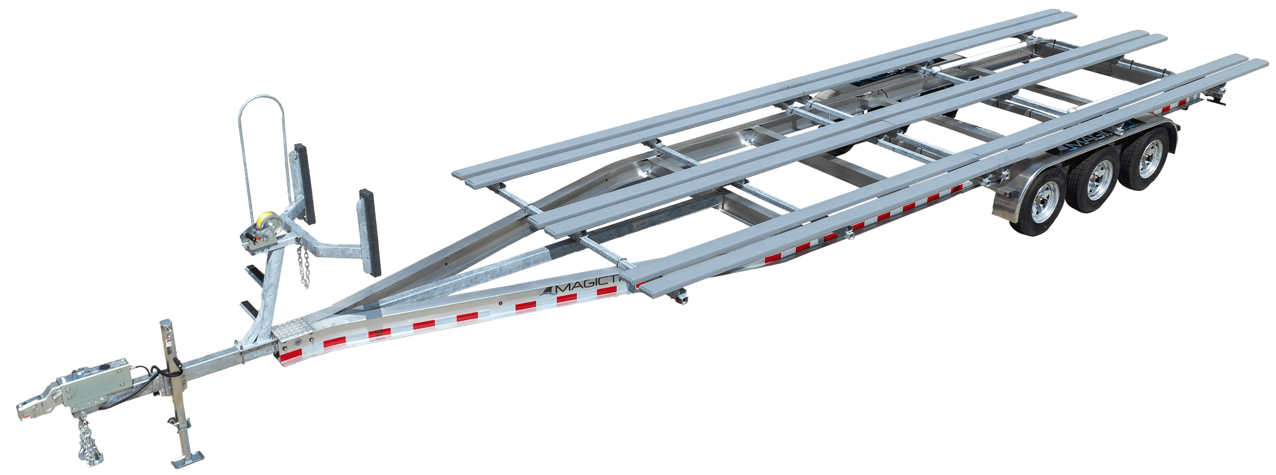 Galvanized Pontoon Series Triple Axle